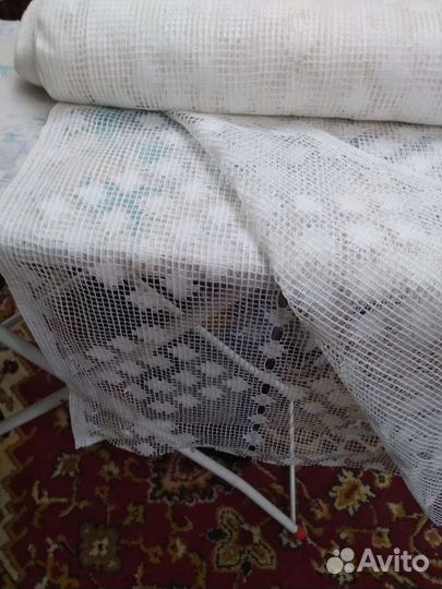Тюль х/б, СССР, отрез 6,5м, ширина 80