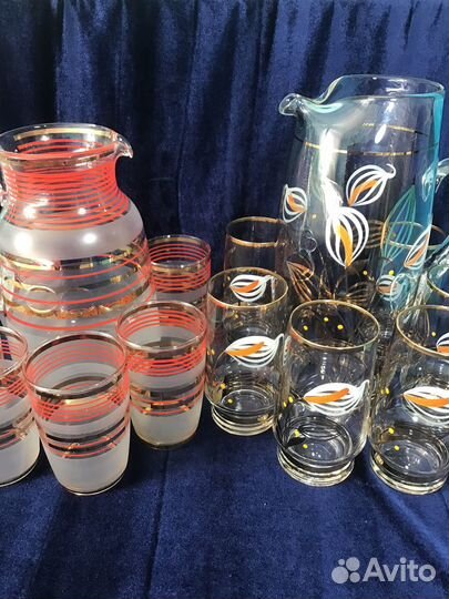 Кувшины и стаканы Чехия Богемия
