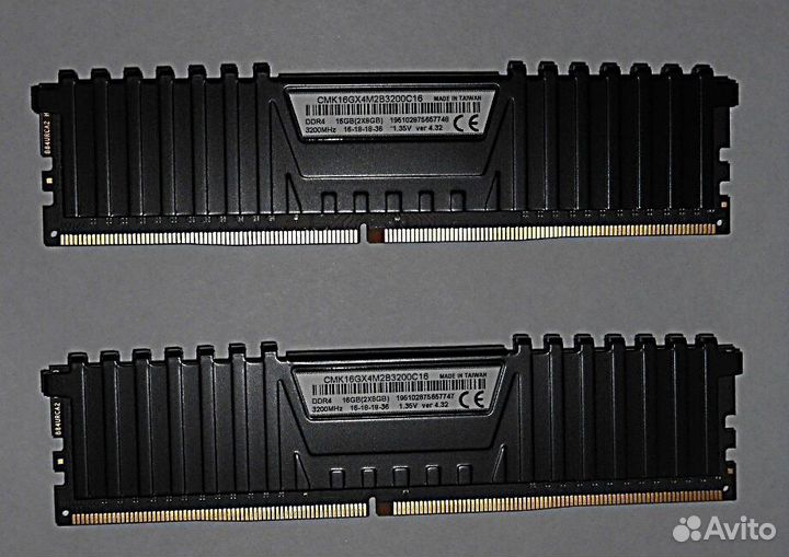 Оперативная память Corsair DDR4 16Gb (2x8Gb) 3200