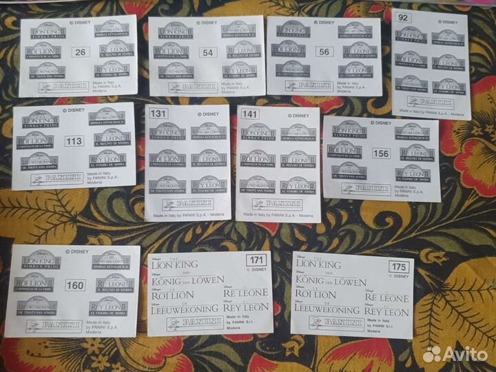 Коллекции альбомов и наклеек panini 90х годов