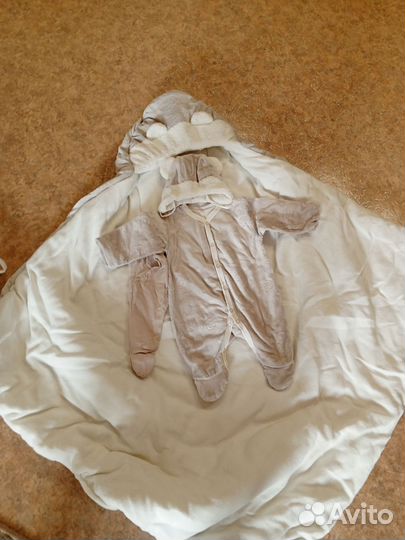 Зимний конверт на выписку новый