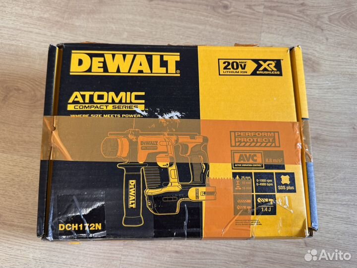 Аккумуляторный перфоратор dewalt DCH 172N