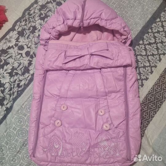 Конверт для новорождённого зимний