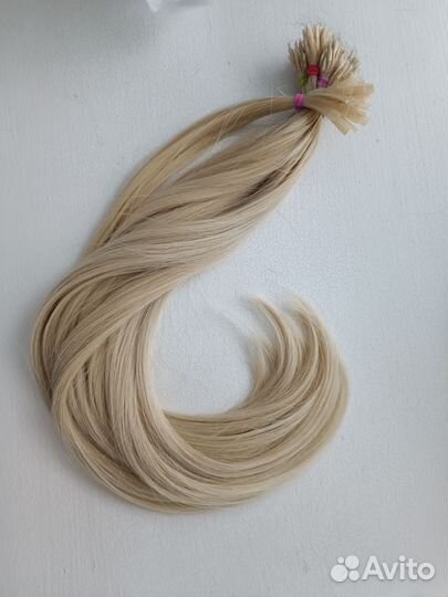 Волосы для наращивания блонд 45 см