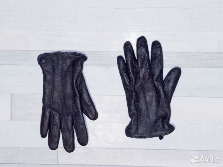 Перчатки женские кожаные