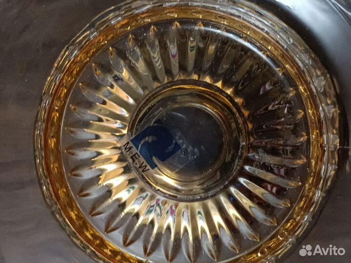 Фруктовница на ножке Lefard Gold Glass d*30 h*23