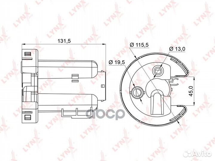 Фильтр топливный hyundai accent 05- погружной L
