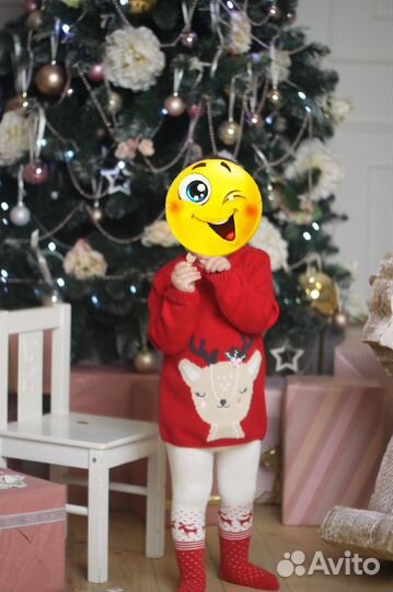 Свитер новогодний + колготы