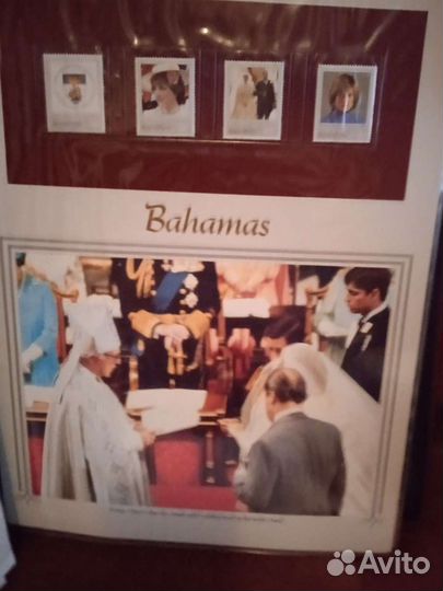 Альбом с марками свадьба принцессы Дианы 1982 г