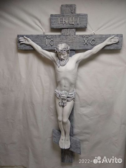 Барельеф.Распятие.Скульптура.Лепнина.Скала.Панно