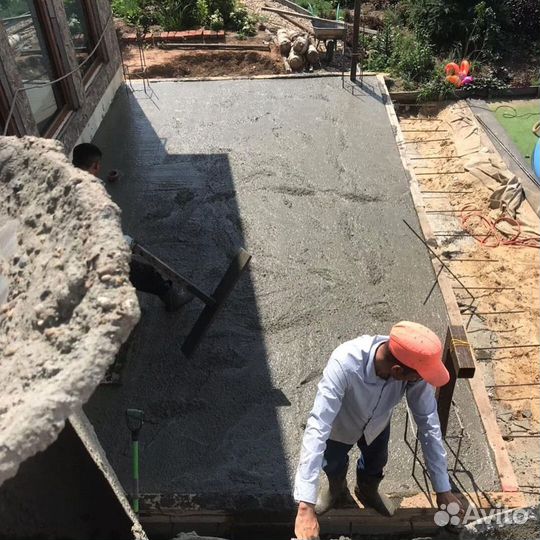 Бетон различных марок, лента 17 метров