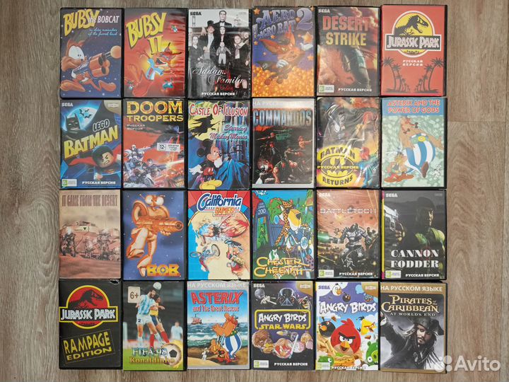 Картриджи Sega в боксах (84 шт) Часть 1, От A до L