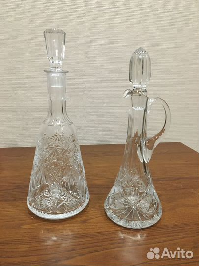 Хрусталь. Ваза/графин/штоф
