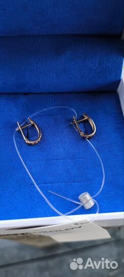 Серьги золотые с бриллиантами Новые