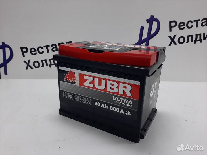 Аккумулятор Zubr 60 Ач 600 А