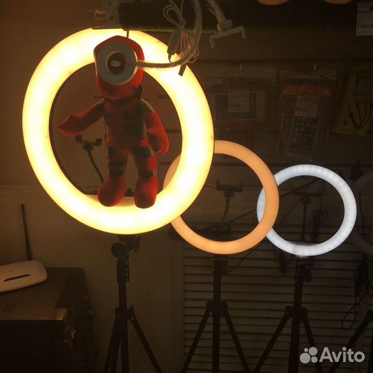 Кольцевая лампа 26 - 54см / штатив 2.1м