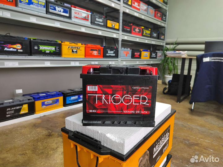 Аккумулятор Trigger 60 Ач прям 500 А