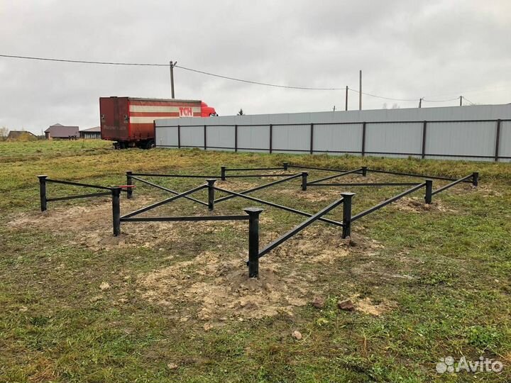 Винтовые сваи 108/2500 под ключ