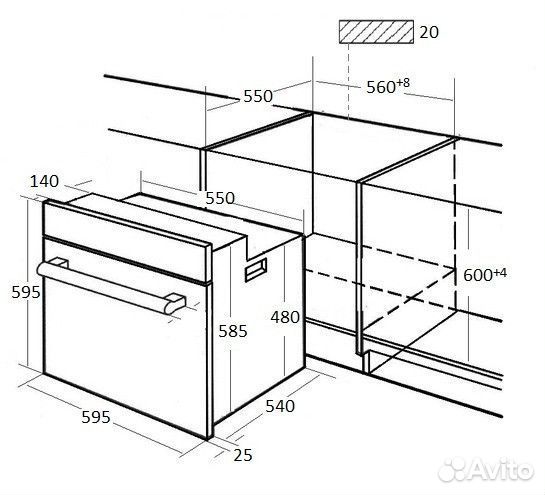 Духовой шкаф Kuppersberg HFZ 691 BX Новый