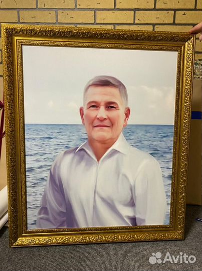 Портрет на заказ. Печать фото на холсте