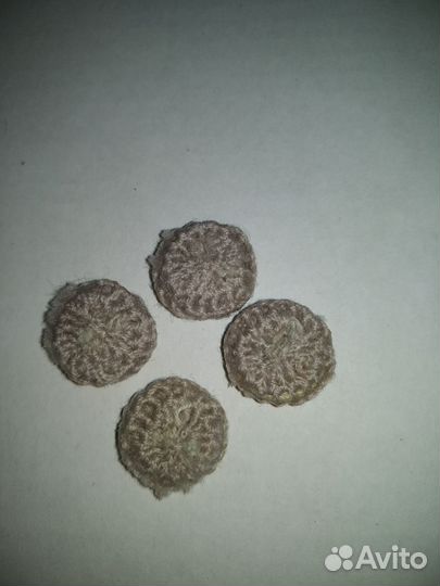 Пуговицы обвязанные серые винтаж СССР