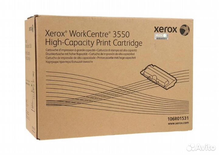 Тонер-картридж Xerox 106R01531 к WC 3550, рес. 110