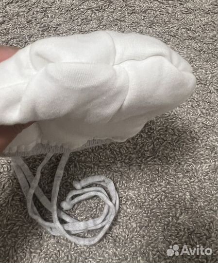 Зимняя шапка для новорожденного р.36