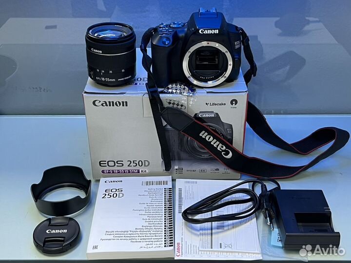 Зеркальный фотоаппарат Canon 250D Kit 18-55mm STM