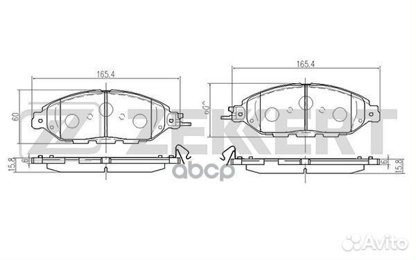 Колодки торм. диск. передн. Nissan Murano (Z52)