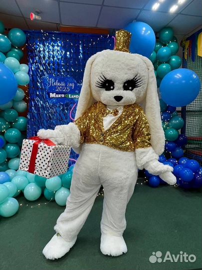 Ростовая кукла белый зайка