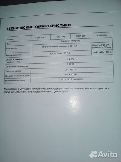 Активный домашний сабвуфер