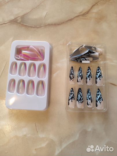 Накладные ногти с дизайном