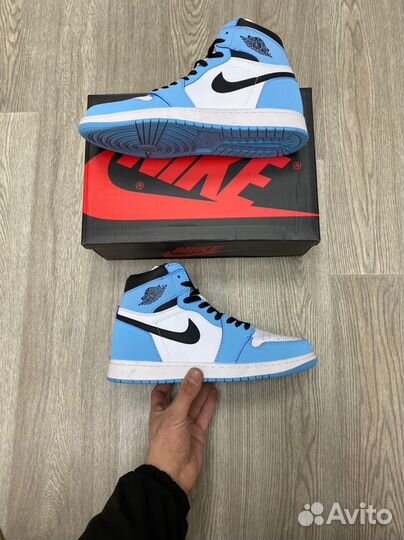 Кроссовки Air Jordan 1 University Blue (36-45)