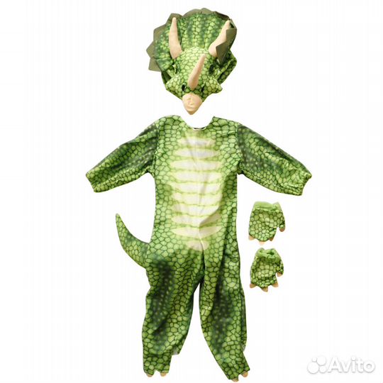 Новогодний костюм динозавр на 2 года рост маскарад