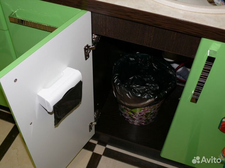 Контейнер для пакетов Idea 140х60х50 мм цвет белый