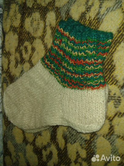 Носки шерстяные вязаные