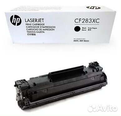 Оригинальный лазерный картридж HP CF283XC 83X черн