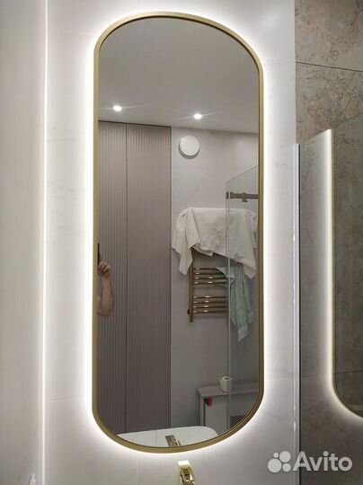 Зеркало с подсветкой Лофт