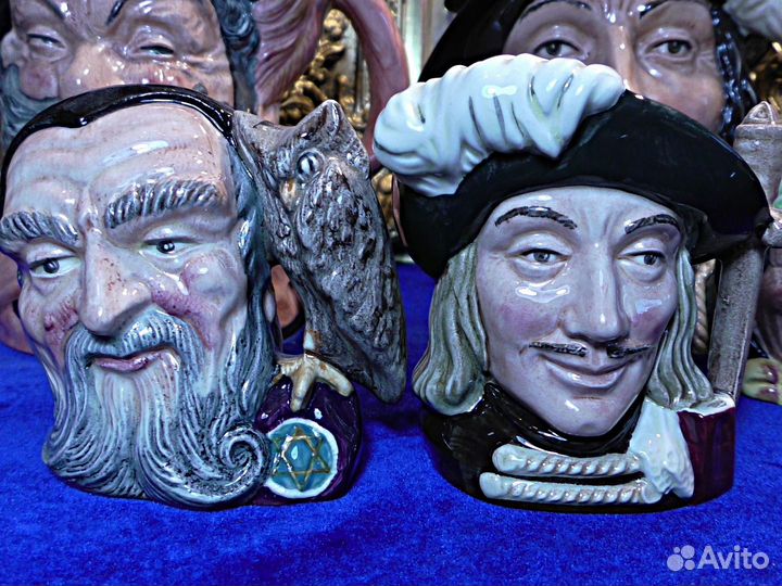Тоби.Royal Doulton.Джейн Сеймур.Мерлин.Арамис