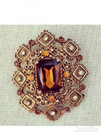 Брошь винтажная Florenza