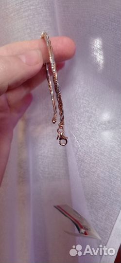 Браслет женский 19 размер серебряный