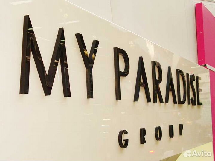 Объемные световые буквы, светодиодная вывеска