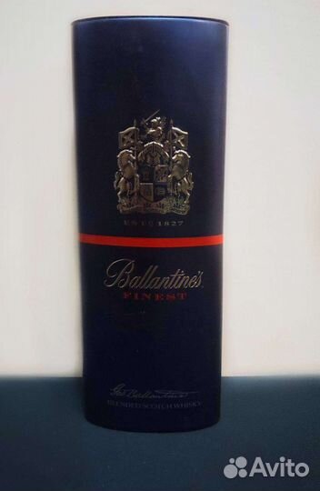 Железный футляр от виски Балантаинс 0,7