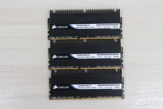 Озу Corsair Dominator DDR3 dimm 6Гб PC3-12800