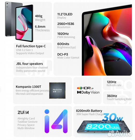 Планшет Lenovo Xiaoxin Pad Pro 2022 - Новый
