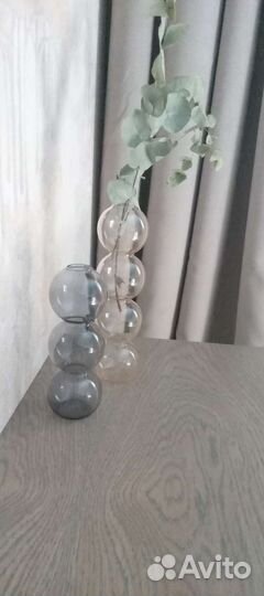 Ваза для цветов стекло, новая