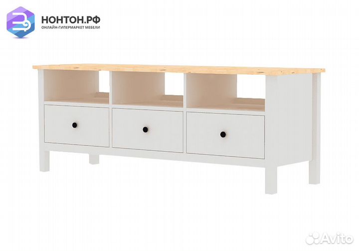 Тумба под тв khimki белая / натуральная