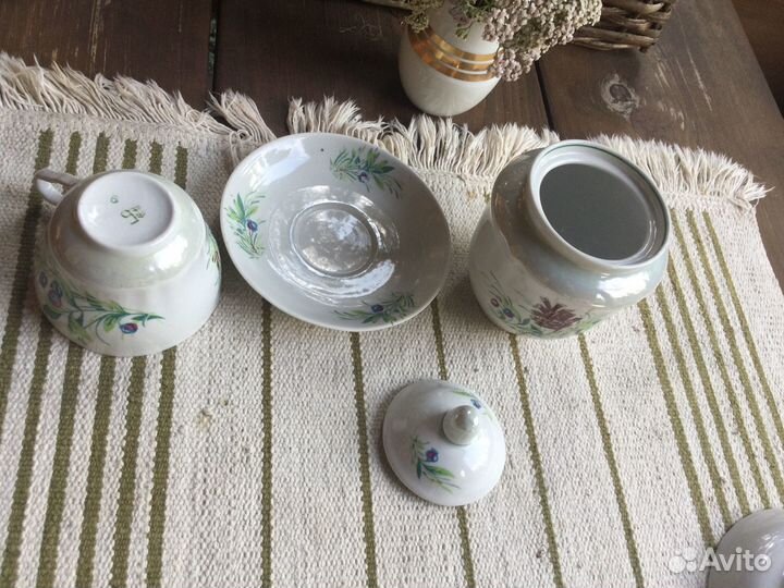 Чайные пары фарфор, стопки стекло СССР винтаж