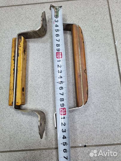 Ручки дверные СССР. Дерево - металл. 2 штук