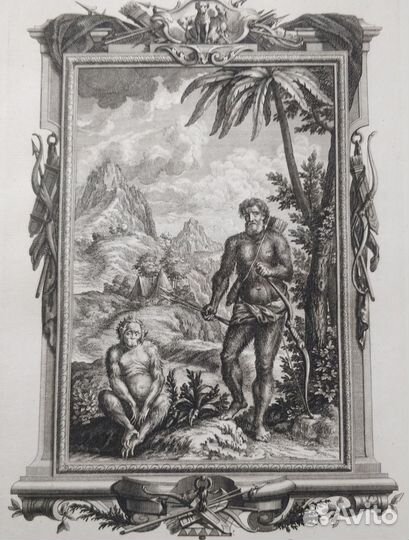 Большие Антикварные гравюры Швейцария 1731